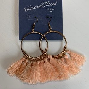 Fringe hoop earrings